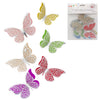 Mariposas Decorativa Colores x12 - 3 Tamaños
