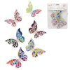 Mariposas Decorativas x12 -3 Tamaños