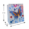 Bolsa Kambrel Animales Mariposas  con fuelle 37x32 cm