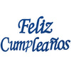 Festón Feliz Cumpleaños Cursivo Escarcha