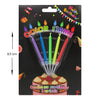 Vela Pastel de Cumpleaños Flama de Colores