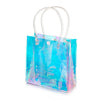 Bolsa de Regalo PVC Transparentes Holográfica Iridiscente con Asa 20x7x26