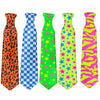Corbata Neón Impresa x 12 Unidades