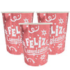 Vaso Cartón Biodegaradable Metalizado Feliz Cumpleaños 8 Onzas x12