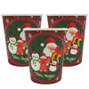 Vaso Cartón 8 Onzas Biodegradables Feliz Navidad x 12