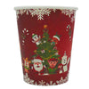 Vaso Cartón 8 Onzas Biodegradables Feliz Navidad x 12