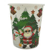 Vaso Cartón 8 Onzas Biodegradables Feliz Navidad x 12