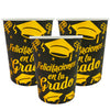 Vasos Cartón Biodegradable Metalizado Grado 8 Onzas x12