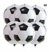 Globos Metalizados Balón Futbol 4D Redondo Varios Tamaños