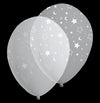 Globos Látex Biodegradables Cristal 360°Estrellas Transparente