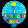 Globos Metalizados Feliz Cumpleaños 10" Círculo