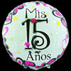 Globos Metalizados Mis 15 Años 18" Círculo Surtidos