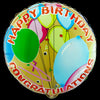 Globos Metalizados Happy Birthday 18" Círculo