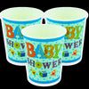 Vaso Cartón Baby Shower 8 Onzas Azul x12