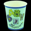 Vaso Cartón Baby Shower 8 Onzas Azul x12