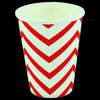 Vaso Cartón Zigzag 9 Onzas Rojo