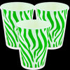 Vaso Cartón Cebra 9 Onzas Verde x12