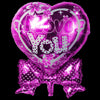 Globos Metalizados Corazón 24" I Love You