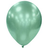 Globos Látex Biodegradables Espejo Cromado Verde