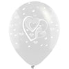 Globos Látex Biodegradables 360° Corazones Transparentes