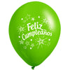 Globos Látex Biodegradables Corrientes Feliz Cumpleaños Surtidos