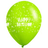 Globos Látex Biodegradables Corrientes 360° Happy Birthday Surtidos