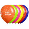 Globos Látex Biodegradables Corrientes 360° Happy Birthday Surtidos