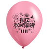 Globos Látex Biodegradables corrientes Feliz Cumpleaños Caras Felices Surtidos