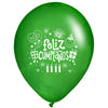 Globos Látex Biodegradables corrientes Feliz Cumpleaños Caras Felices Surtidos