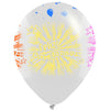 Globos Látex Biodegradables Cristal 360° Feliz Cumpleaños Tinta Neón