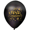 Globos Látex Biodegradables Satinados Feliz Cumpleaños Serpentina Surtidos