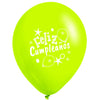 Globos Látex Biodegradables Corrientes Feliz Cumpleaños Surtidos