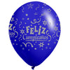 Globos Látex Biodegradables Corriente 360° Feliz Cumpleaños Surtido