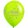 Globos Látex Biodegradables Corriente 360° Feliz Cumpleaños Surtido