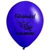 Globos Látex Biodegradables Corrientes Mi Grado Azul y Blanco