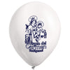 Globos Látex Biodegradables Virgen del Carmen Azul y Blanco